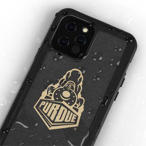 Purdue University Purdue University Signature Logo iPhone 12 Pro Waterproof Case