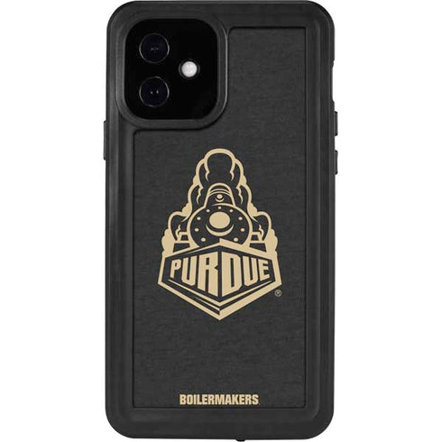 Purdue University Purdue University Signature Logo iPhone 12 Waterproof Case