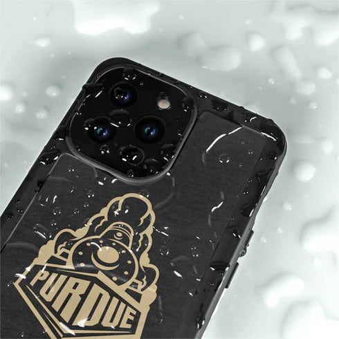 Purdue University Purdue University Signature Logo iPhone 14 Pro Max Waterproof Case