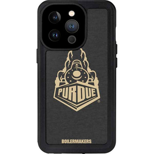 Purdue University Purdue University Signature Logo iPhone 14 Pro Waterproof Case