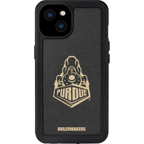 Purdue University Purdue University Signature Logo iPhone 15 Plus Waterproof Case