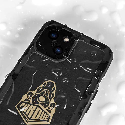 Purdue University Purdue University Signature Logo iPhone 15 Plus Waterproof Case