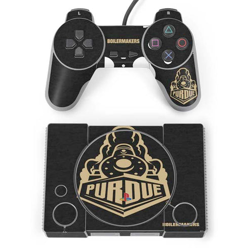 Purdue University Purdue University Signature Logo PlayStation Classic Bundle Skin