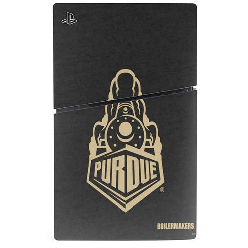 Purdue University Purdue University Signature Logo PS5 Slim Disk Console Skin