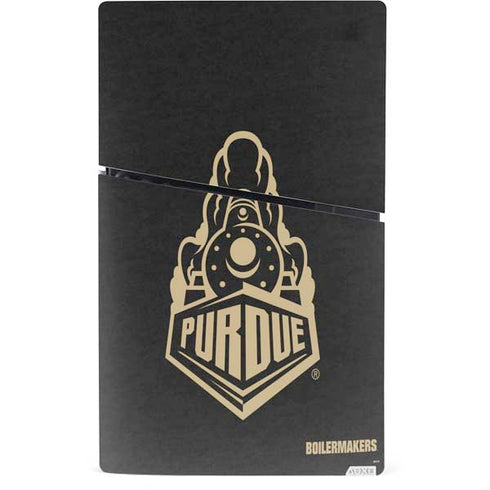 Purdue University Purdue University Signature Logo PS5 Slim Digital Edition Console Skin