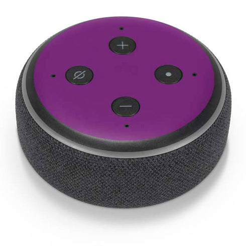 Purple Solid Amazon Echo Dot Skin