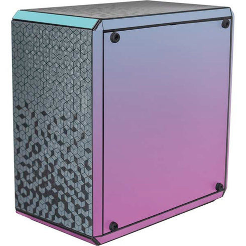 Purple and Blue Ombre Cooler Master MasterBox Q300L Mini Tower Skin