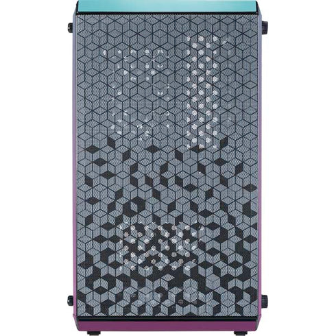 Purple and Blue Ombre Cooler Master MasterBox Q300L Mini Tower Skin
