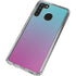 Purple and Blue Ombre Galaxy A21 Clear Case