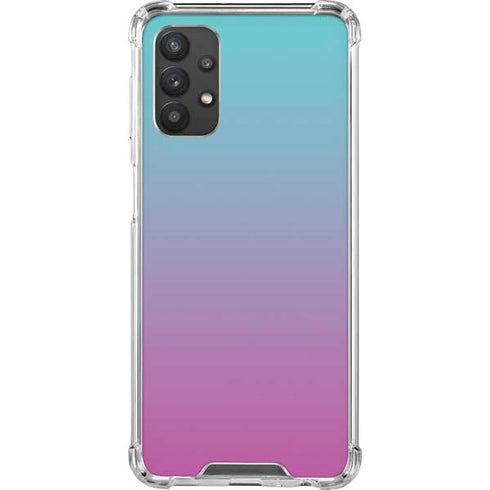 Purple and Blue Ombre Galaxy A32 5G Clear Case