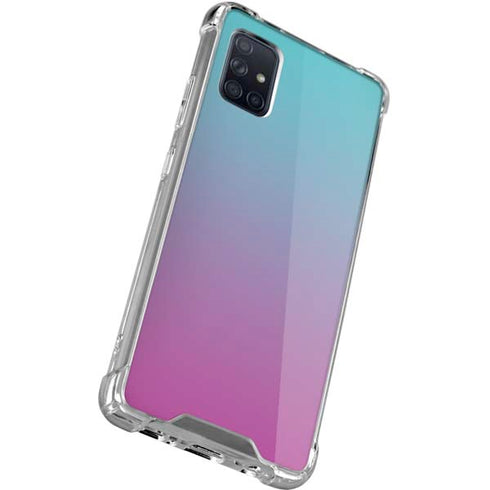 Purple and Blue Ombre Galaxy A51 5G Clear Case
