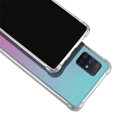 Purple and Blue Ombre Galaxy A71 5G Clear Case