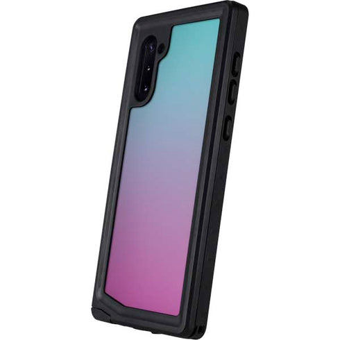 Purple and Blue Ombre Galaxy Note 10 Waterproof Case