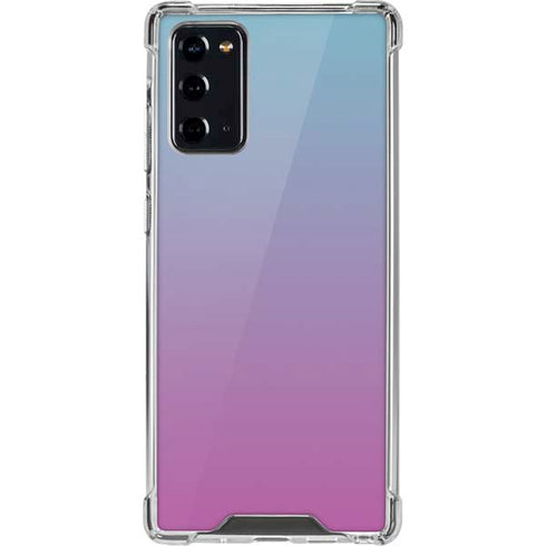 Purple and Blue Ombre Galaxy Note20 5G Clear Case