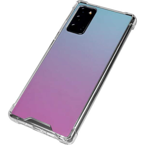 Purple and Blue Ombre Galaxy Note20 5G Clear Case