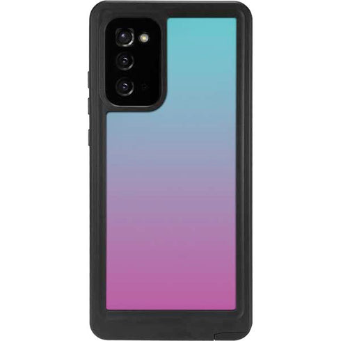 Purple and Blue Ombre Galaxy Note20 5G Waterproof Case