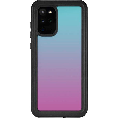 Purple and Blue Ombre Galaxy S20 Plus Waterproof Case