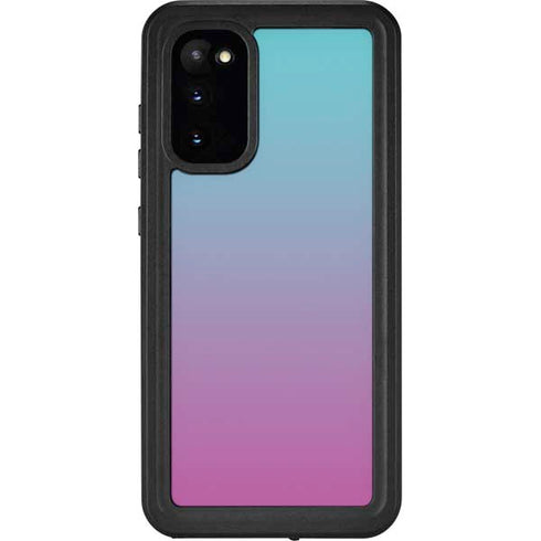 Purple and Blue Ombre Galaxy S20 Waterproof Case