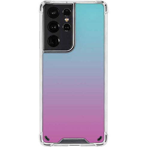 Purple and Blue Ombre Galaxy S21 Ultra 5G Clear Case