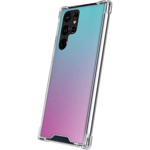 Purple and Blue Ombre Galaxy S22 Ultra Clear Case