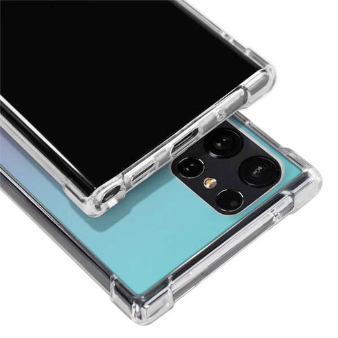 Purple and Blue Ombre Galaxy S22 Ultra Clear Case