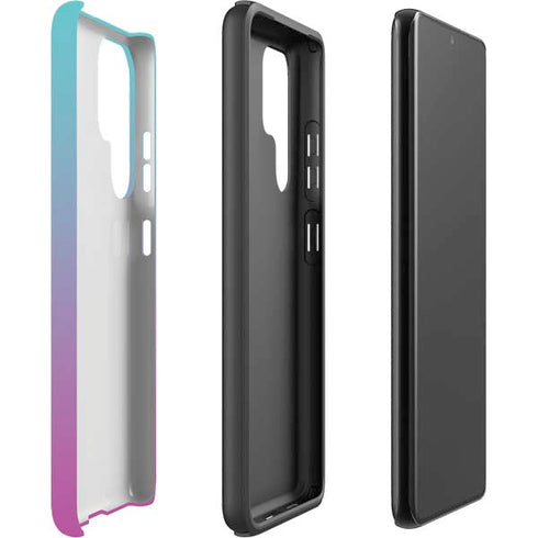 Purple and Blue Ombre Galaxy S22 Ultra Pro Case