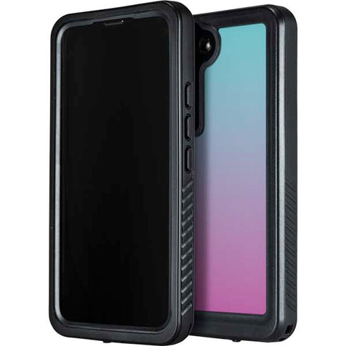 Purple and Blue Ombre Galaxy S23 Waterproof Case