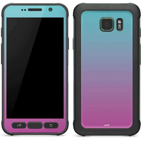 Purple and Blue Ombre Galaxy S7 Active Skin