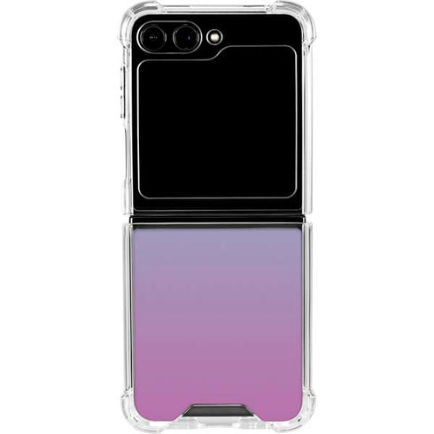 Purple and Blue Ombre Galaxy Z Flip5 5G Clear Case
