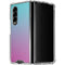 Purple and Blue Ombre Galaxy Z Fold4 5G Clear Case