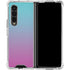 Purple and Blue Ombre Galaxy Z Fold4 5G Clear Case