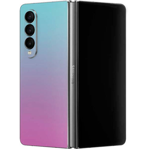Purple and Blue Ombre Galaxy Z Fold4 5G Skin