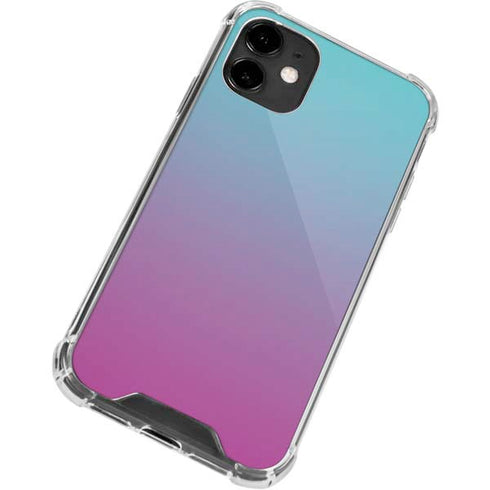 Purple and Blue Ombre iPhone 12 Mini Clear Case