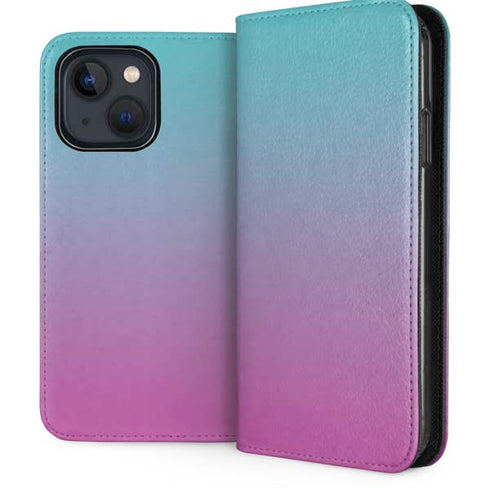 Purple and Blue Ombre iPhone 13 Folio Case