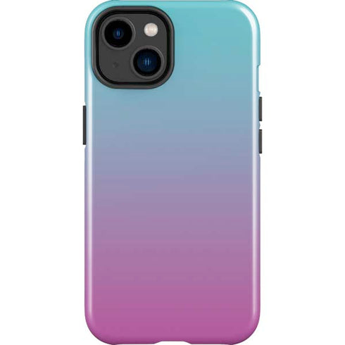 Purple and Blue Ombre iPhone 15 Plus Impact Case