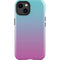 Purple and Blue Ombre iPhone 14 Plus Impact Case