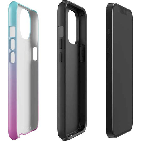 Purple and Blue Ombre iPhone 14 Plus Impact Case