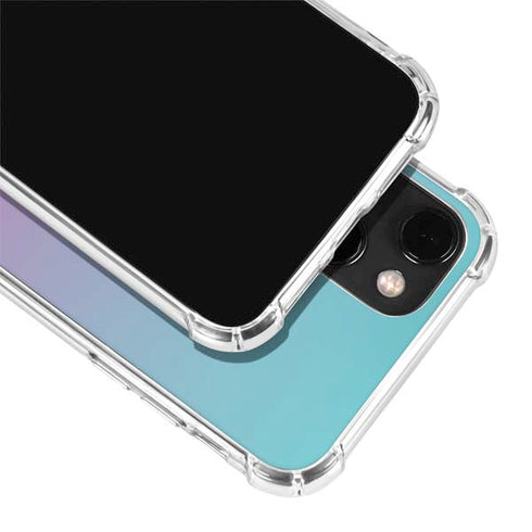 Purple and Blue Ombre iPhone 14 Plus Clear Case