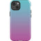 Purple and Blue Ombre iPhone 14 Impact Case