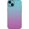 Purple and Blue Ombre iPhone 14 Plus Skin