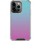 Purple and Blue Ombre iPhone 14 Pro Clear Case