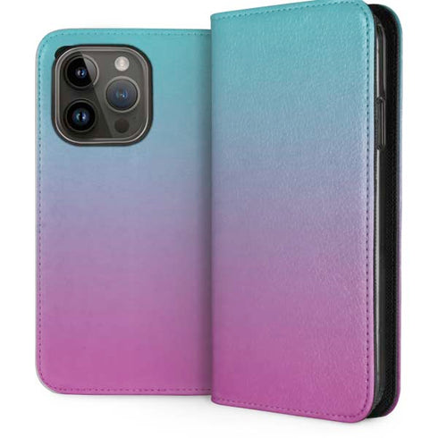 Purple and Blue Ombre iPhone 14 Pro Folio Case