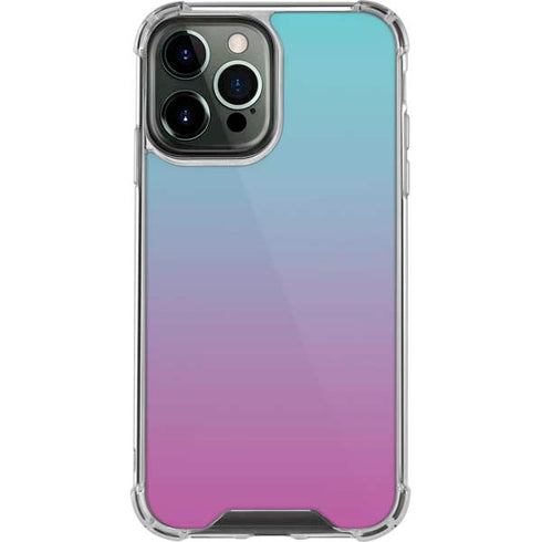 Purple and Blue Ombre iPhone 14 Pro Max Clear Case