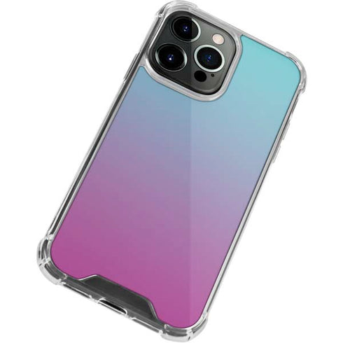 Purple and Blue Ombre iPhone 15 Pro Max Clear Case