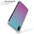 Purple and Blue Ombre iPhone XR Clear Case