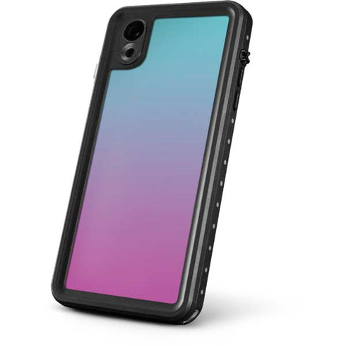 Purple and Blue Ombre iPhone XR Waterproof Case