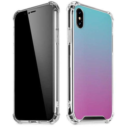 Purple and Blue Ombre iPhone XS Max Clear Case