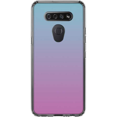 Purple and Blue Ombre LG K51/Q51 Clear Case