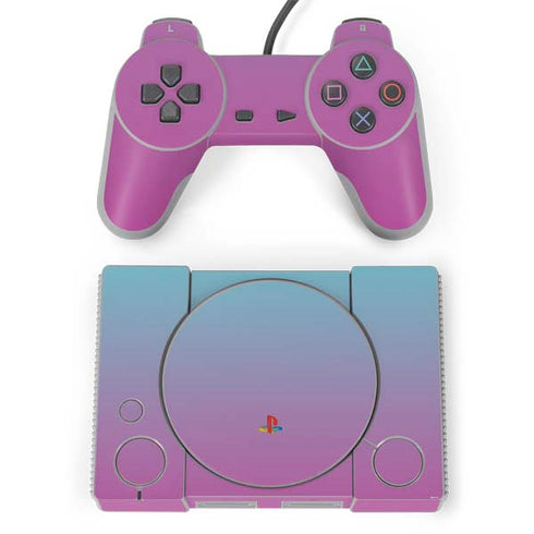 Purple and Blue Ombre PlayStation Classic Bundle Skin