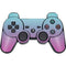 Purple and Blue Ombre PS3 Dual Shock wireless controller Skin